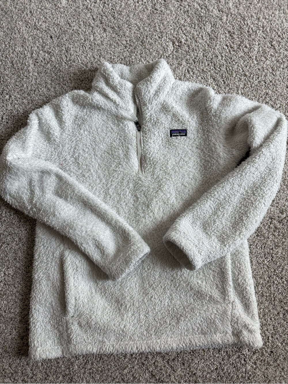 Patagonia White Sherpa Pullover - Half-Zip Fleece